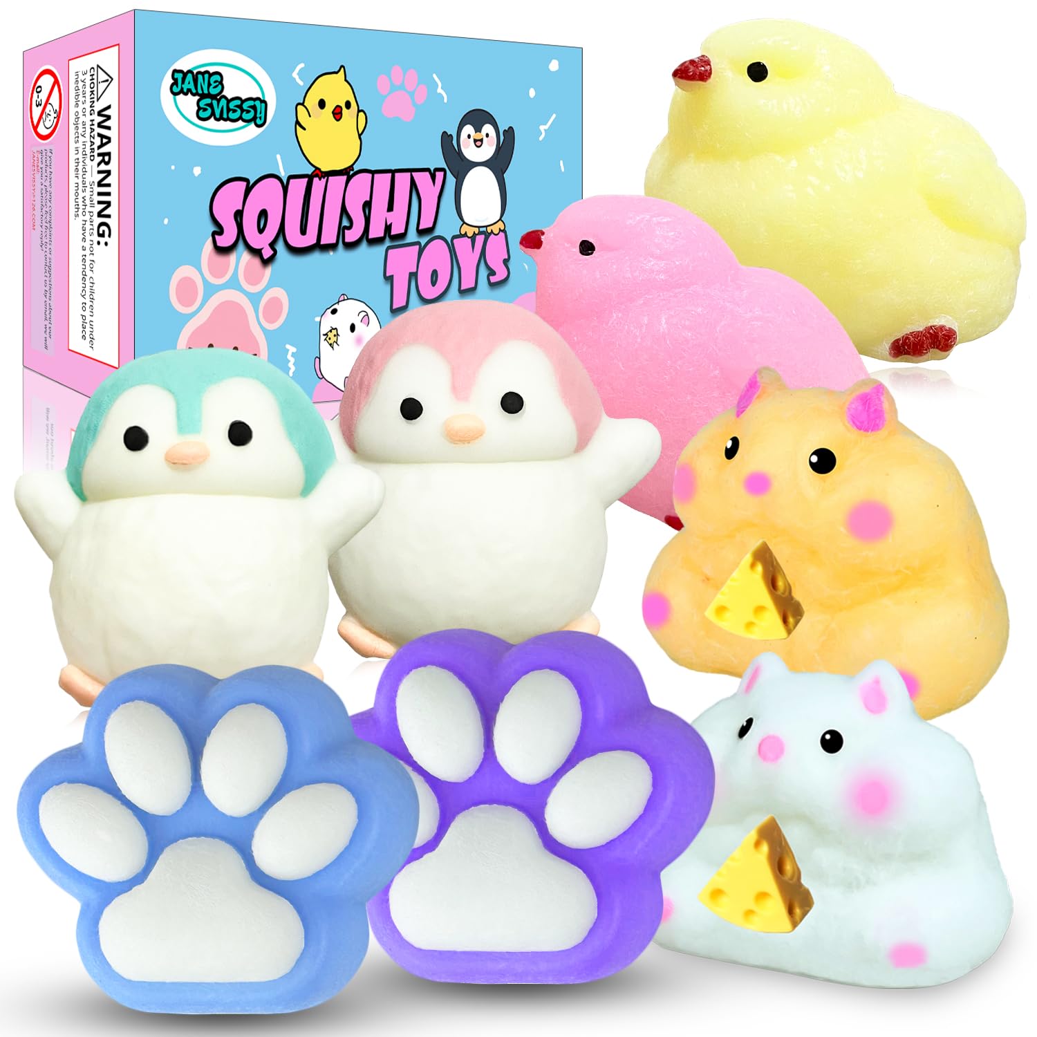 Amazon.com: 8 Pcs Taba Squishy Pack - Squishies Pack Include (2